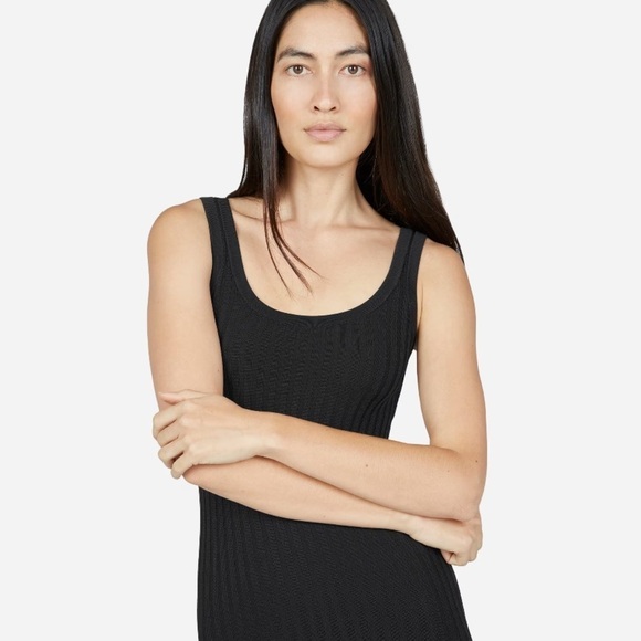 Everlane Black The E2 Ribbed Tank Midi Dress Sleeveless - Picture 11 of 14